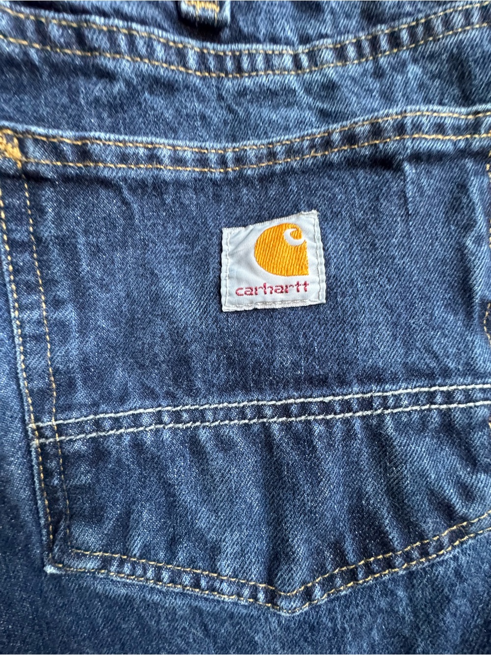 Carhartt Men's Denim Jeans with Logo Patch